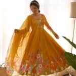 Floral Symphony Anarkali