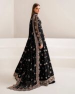 Black Rose Zari Embroidered Anarkali - Image 7