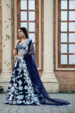 Premium Sequin Work Lehenga Crop Top With Dupatta