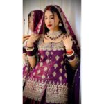 Royal Plum Zari Embroidered Silk Lehenga Set