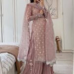 Gulabi Noor Sharara Set