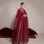 Red Rose Premium Silk Anarkali Suit Set