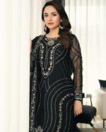 Black Suit With Silver Embroidery - Image 2
