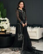 Black Suit With Silver Embroidery - Image 3