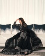 Black Suit With Silver Embroidery - Image 5