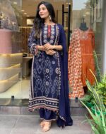Royal Blue Handcrafted Threadwork Suit