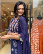 Royal Blue Handcrafted Threadwork Suit - Image 5