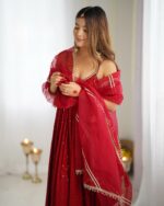 Ruby Radiance Kurti Set