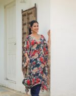 Midnight Garden Floral Premium Kaftan - Image 3