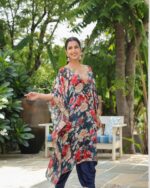 Midnight Garden Floral Premium Kaftan - Image 2