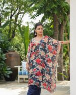 Midnight Garden Floral Premium Kaftan - Image 4