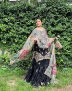 Midnight Gold Embroidered Sharara with Luxe Handcrafted Dupatta