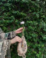 Midnight Gold Embroidered Sharara with Luxe Handcrafted Dupatta - Image 5