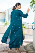 Mahi Crop Top Trouser With Shrug Set - Image 9