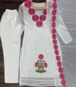 Aditi Swan White Kurta Set - Image 3