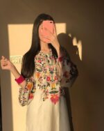 Chikankari-Inspired Embroidered Straight Kurta Set - Image 7