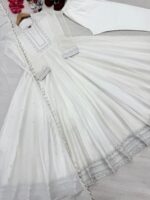 Anamika Cloud White Gown Set - Image 8