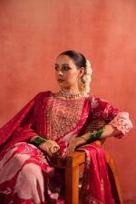 Premium Chinnon Floral Anarkali Suit Set With Dupatta - Image 4