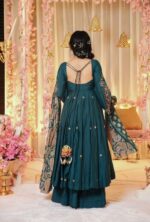 Graceful Muslin Set with Modern Flair - Image 6