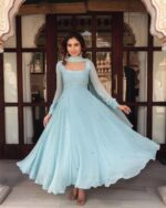 Aqua Grace Anarkali Suit Set - Image 3
