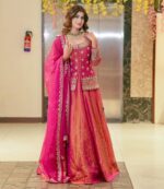 Designer Embroidered Lehenga Set in Shimmer Silk – Blouse with Dupatta – Ideal for Weddings, Receptions, Sangeet Ethnic Wear - Image 3