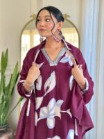 Elegant Chanderi Silk Kurta Suit Set - Image 3