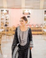 Midnight Elegance Kurti Lehenga Set - Image 5