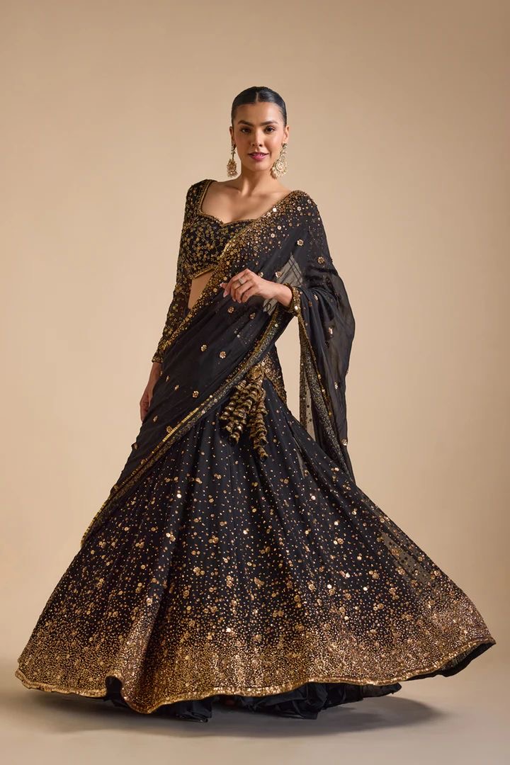 8438b188-4b13-4be3-ab7b-b55cb8647b13.jpeg Noir Royale Lehenga Set - Image 1