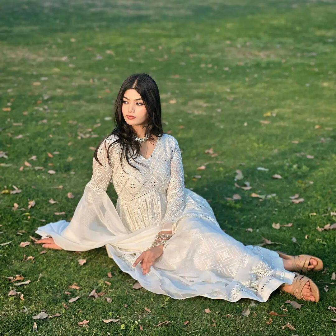 85.jpg Chandni Mirrorwork Anarkali - Image 1