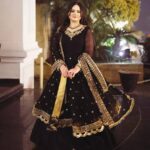 Ebony Gold Royal Sharara Set