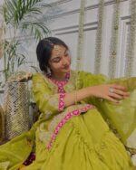 Luxurious Green Sharara Set - Image 3