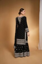 Midnight Elegance Kurti Lehenga Set - Image 2