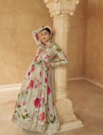 Floral Enchantment Anarkali - Image 3
