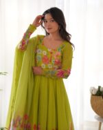 Floral Symphony Anarkali - Image 27
