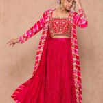 Royal Elegance Embroidered Shrug Skirt Set