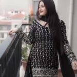 Shabnam Noir Embroidered Suit Set