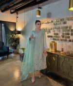 Mint Glow Embroidered Suit - Image 2