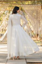 Anamika Cloud White Gown Set - Image 5