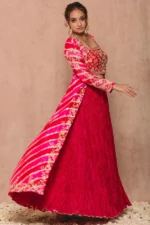 Royal Elegance Embroidered Shrug Skirt Set - Image 3