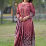 Mahira Maroon Ethnic Printed Suit Set