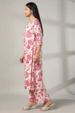 Gulzar Ivory & Rose Floral Co-ord Set - Image 2