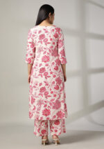 Gulzar Ivory & Rose Floral Co-ord Set - Image 3