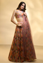 Noorani Blush Multi-Colored Embroidered Lehenga Set - Image 2