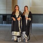 Noor-e-Nazaakat Black Mirror Sharara Set
