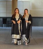 Noor-e-Nazaakat Black Mirror Sharara Set
