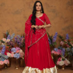 Royal Rouge Gota Patti Lehenga Set