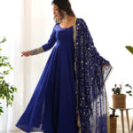 Midnight Bloom Anarkali Set