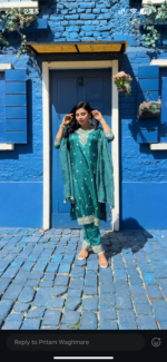 Noor-E-Naira Embroidered Silk Salwar Suit Set - Image 2