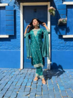 Noor-E-Naira Embroidered Silk Salwar Suit Set - Image 3