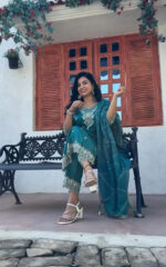 Noor-E-Naira Embroidered Silk Salwar Suit Set - Image 4